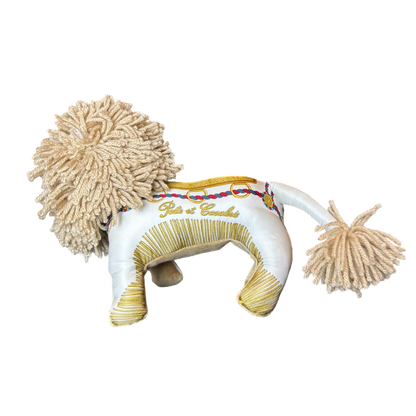 Poste et Cavalerie Vintage Silk Scarf Courageous Lion