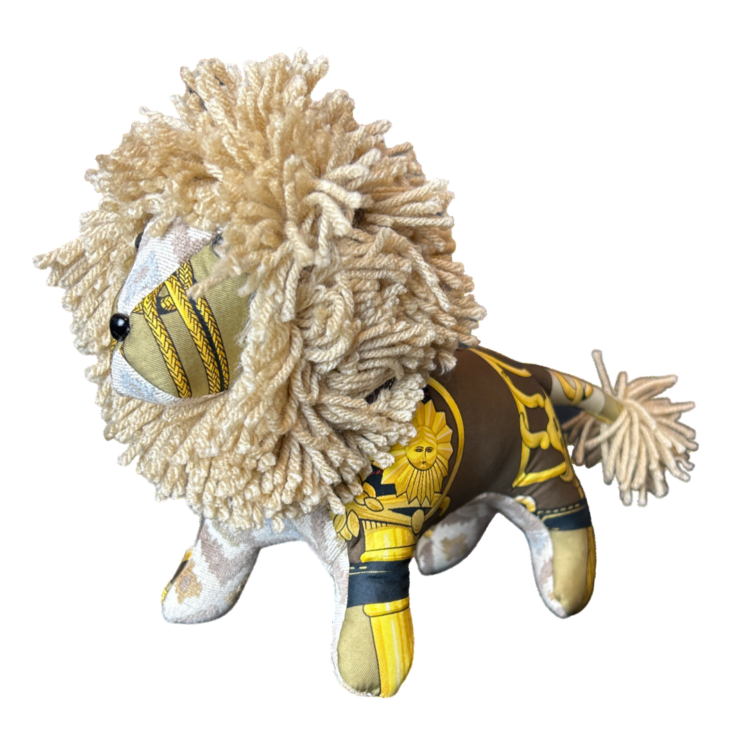 Cliquetis Vintage Silk Scarf Courageous Lion