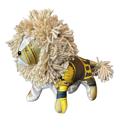 Cliquetis Vintage Silk Scarf Courageous Lion