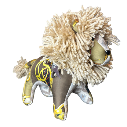 Cliquetis Vintage Silk Scarf Courageous Lion