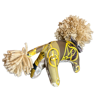 Cliquetis Vintage Silk Scarf Courageous Lion