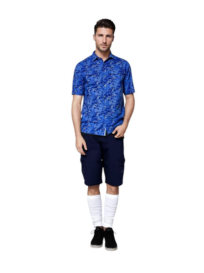 Men's Dot Camo UV Vented Fishing Shirt