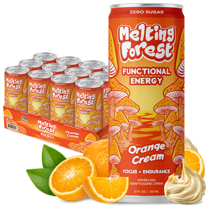 Mushroom Energy Drink 12 Pack - Orange Cream