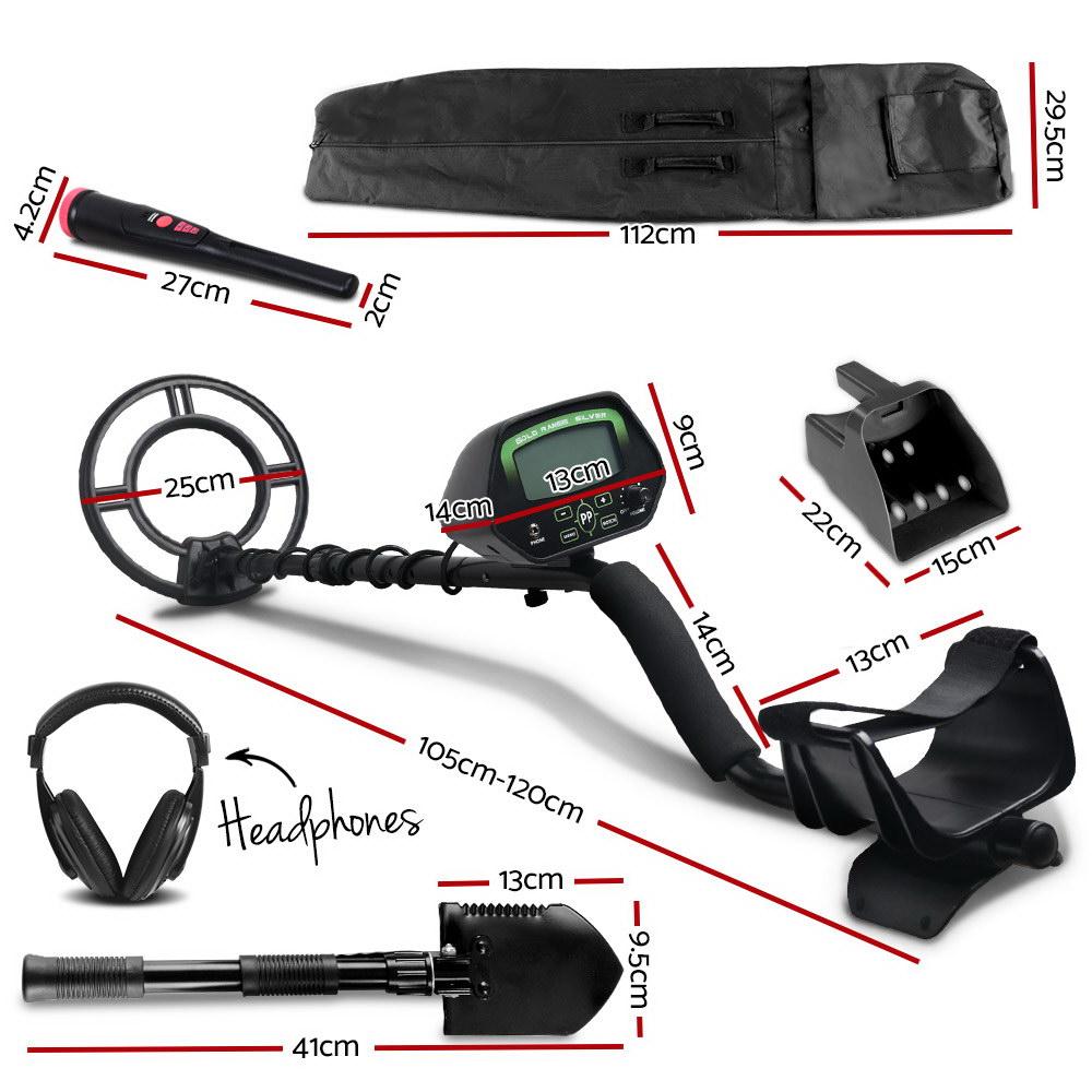 Metal Detector 220MM Deep Sensitive Waterproof Pinpointer Treasure