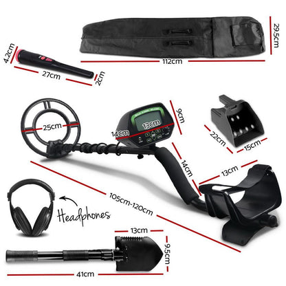 Metal Detector 220MM Deep Sensitive Waterproof Pinpointer Treasure