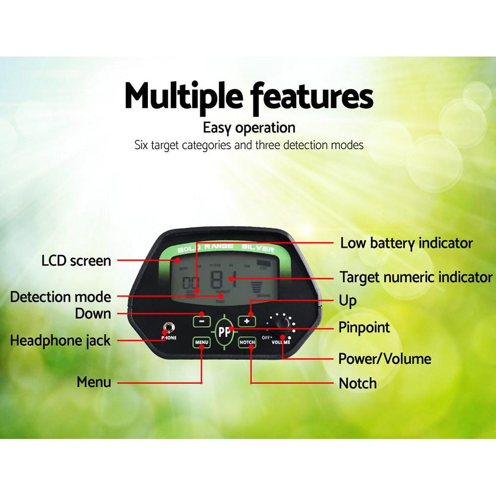 Metal Detector 220MM Deep Sensitive Waterproof Pinpointer Treasure