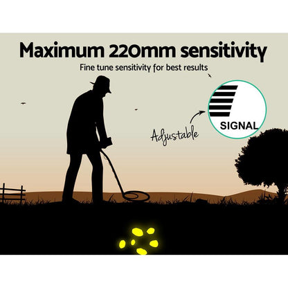 Metal Detector 220MM Deep Sensitive Waterproof Pinpointer Treasure