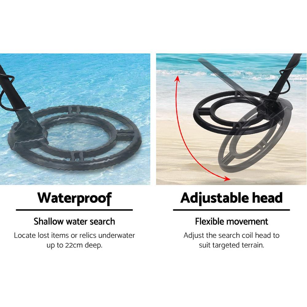 Metal Detector 220MM Deep Sensitive Waterproof Pinpointer Treasure