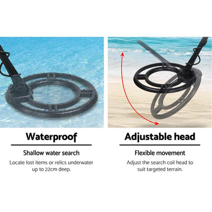 Metal Detector 220MM Deep Sensitive Waterproof Pinpointer Treasure