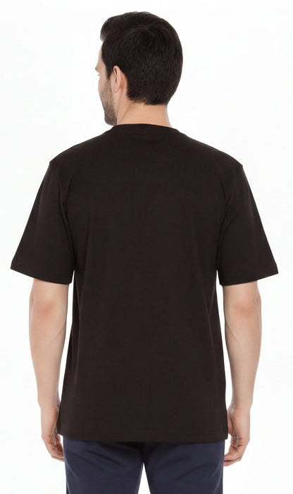 Men's Heavyweight Short Sleeve Crew Neck T-Shirt with Chest Pocket