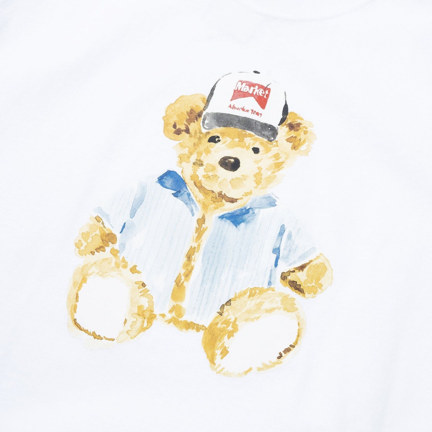 Market Studios Watercolor Teddy T-Shirt - White