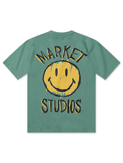 Market Studios Smiley Doodle Tee - Malachite Green