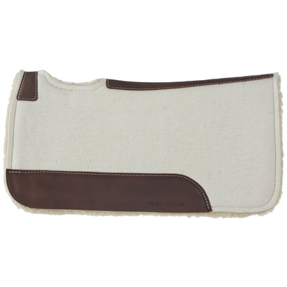 MT10031FBP Natural 1in 31x30 Felt Fleece Bottom Roper Saddle Pad