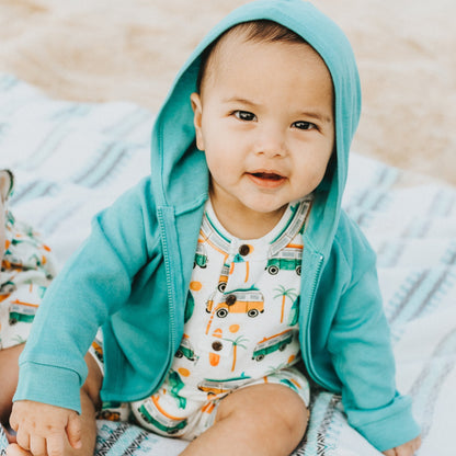 hoodie | vintage aqua