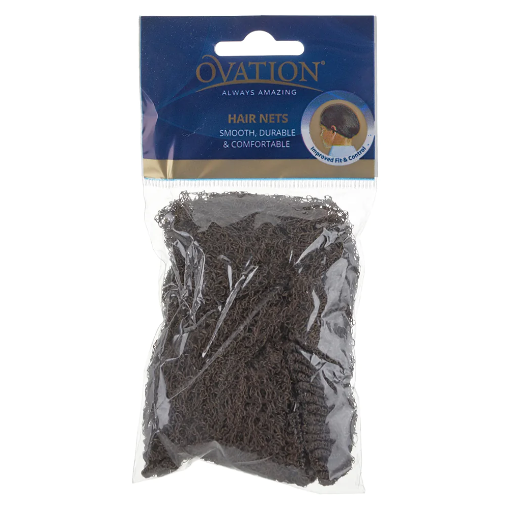 Deluxe Hair Nets - Medium Brown