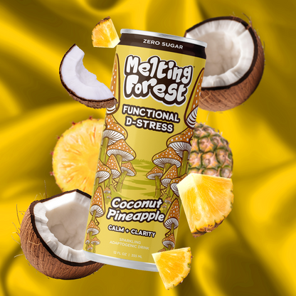 Mushroom D-Stress Drink 12 pack - Coconut Pineapple