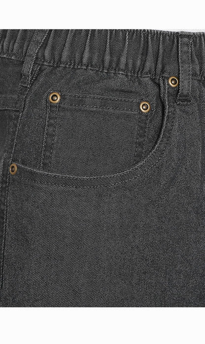Men's Pull-On Stretch Denim and Twill Shorts — Elastic Waist No Zipper