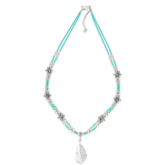 Myra Mesa Feather Pendant Necklace