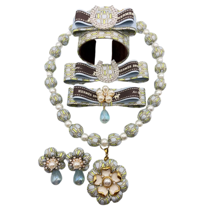Stirrup Vintage Silk Necktie Necklace