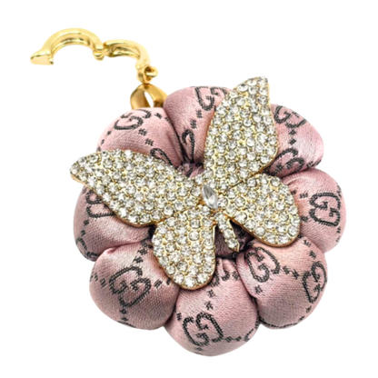 GG Butterfly Vintage Silk Necktie Necklace