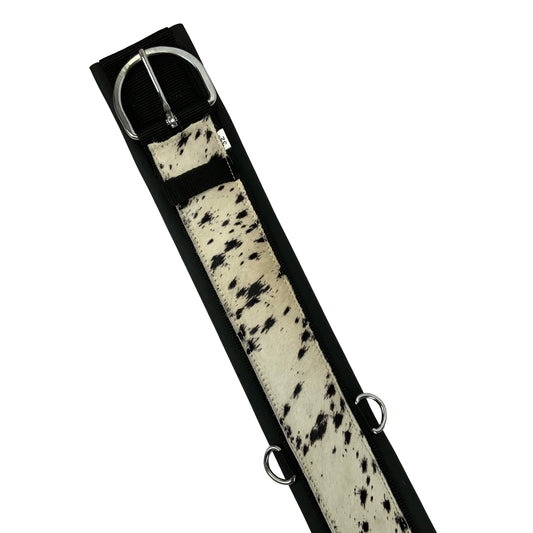 Showman Cowhide Straight Neoprene Bottom Girth