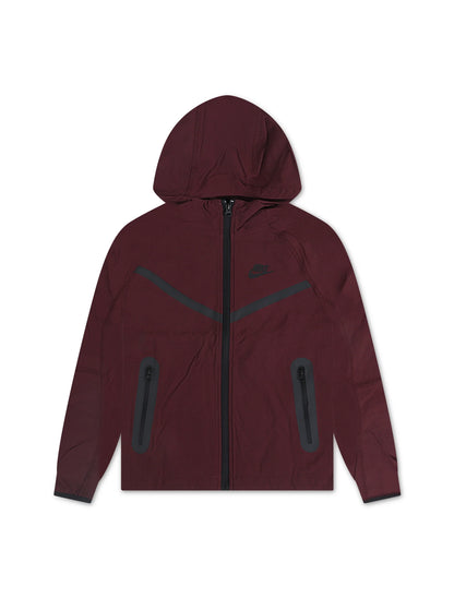 Nike Boys Tech Fleece Hoodie - Burgundy Crush/Black