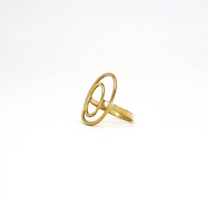Double Moon Phase Cocktail Ring | Nita
