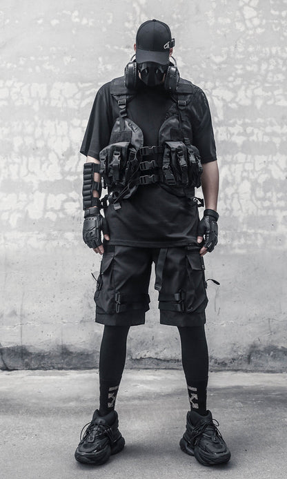 IBS429 Paratrooper Matte Black Shorts
