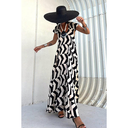 Casual Dress Holiday Women Loose Big Hem Dress for Women
