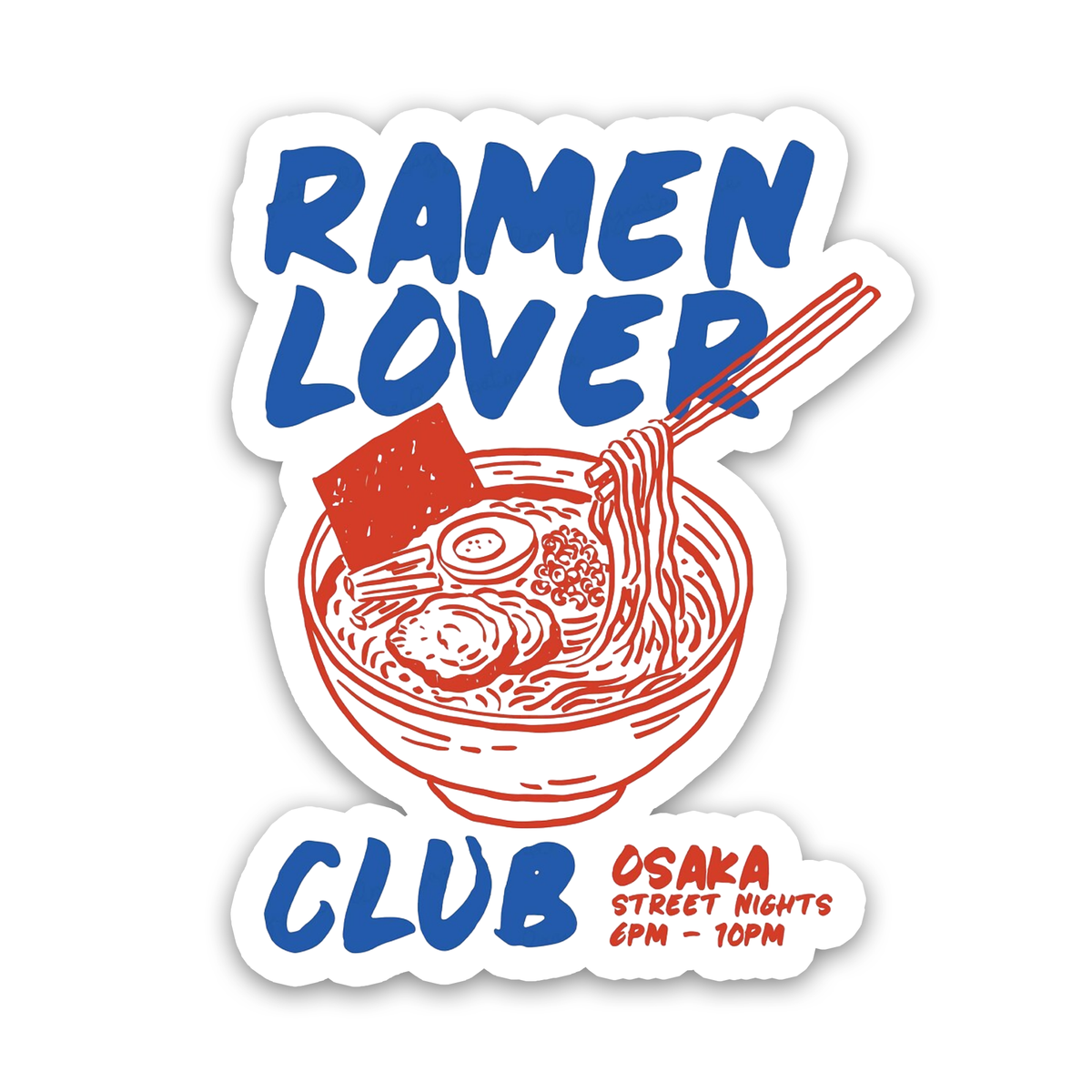Ramen Lover Club Japanese Noodle Sticker