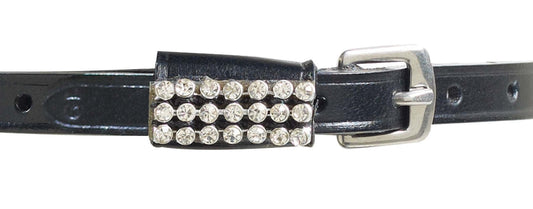 Swarovski Studded Leather Spur Straps