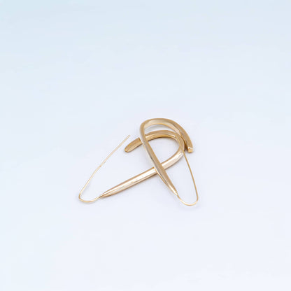 U-Shaped Open Brass Hoop Earrings | Ona