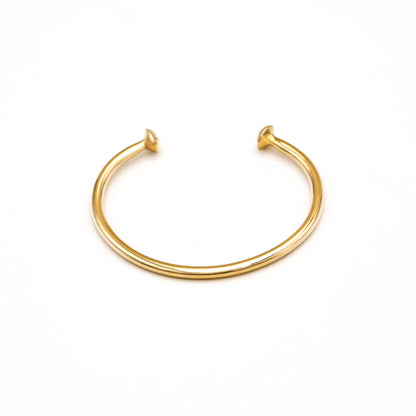 Double Dot Brass Cuff Bracelet | Zari