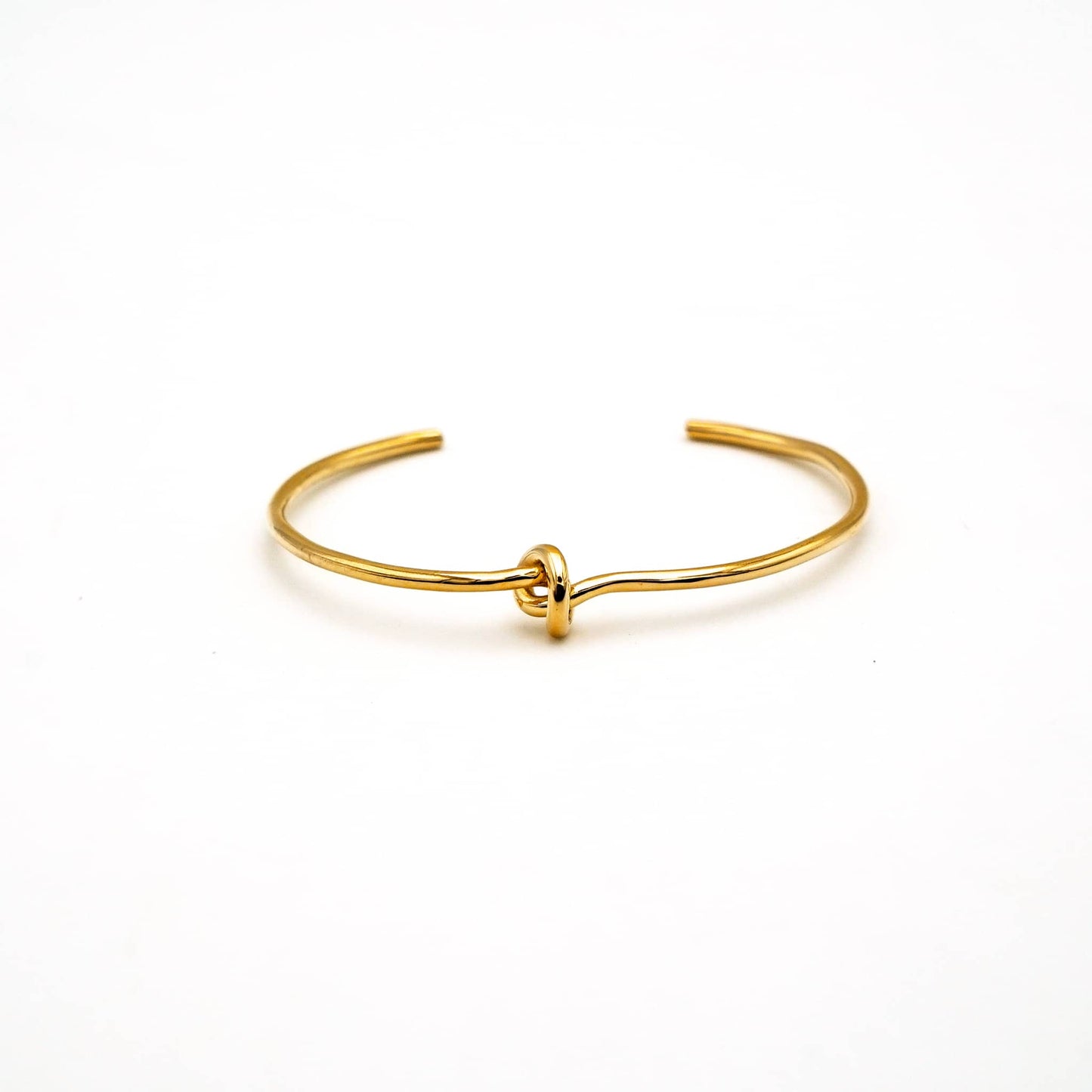 Thin Knot Brass Cuff Bracelet | Tatu