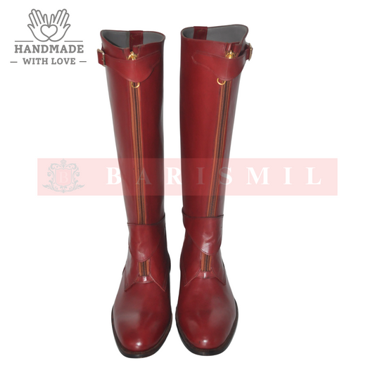 Equestrian - Oxblood Leather Riding Boots