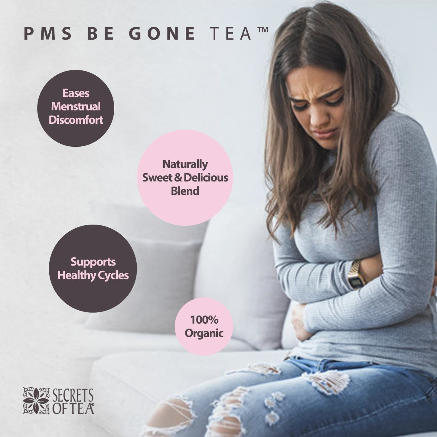 Secrets of Tea PCOS & PMS Herbal Support Tea for Women – Wellness &