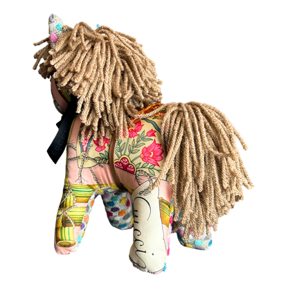 Chinoiserie Vintage Silk Scarf Noble Pony