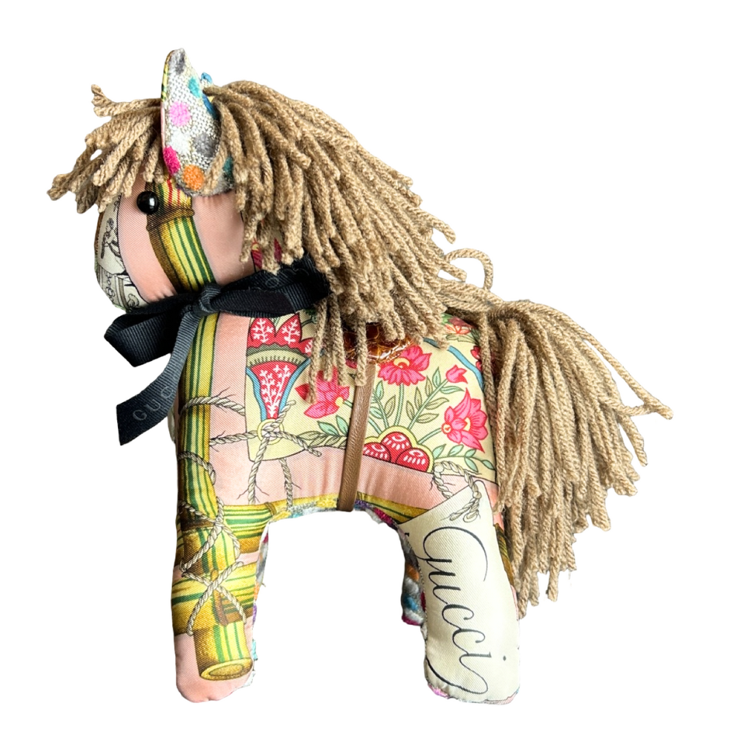 Chinoiserie Vintage Silk Scarf Noble Pony