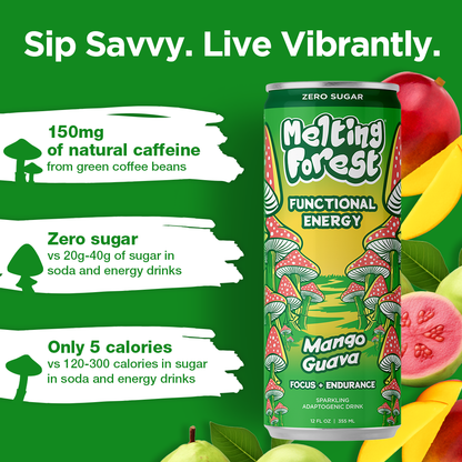 Mushroom Energy Drink 12 Pack - Mango Guava