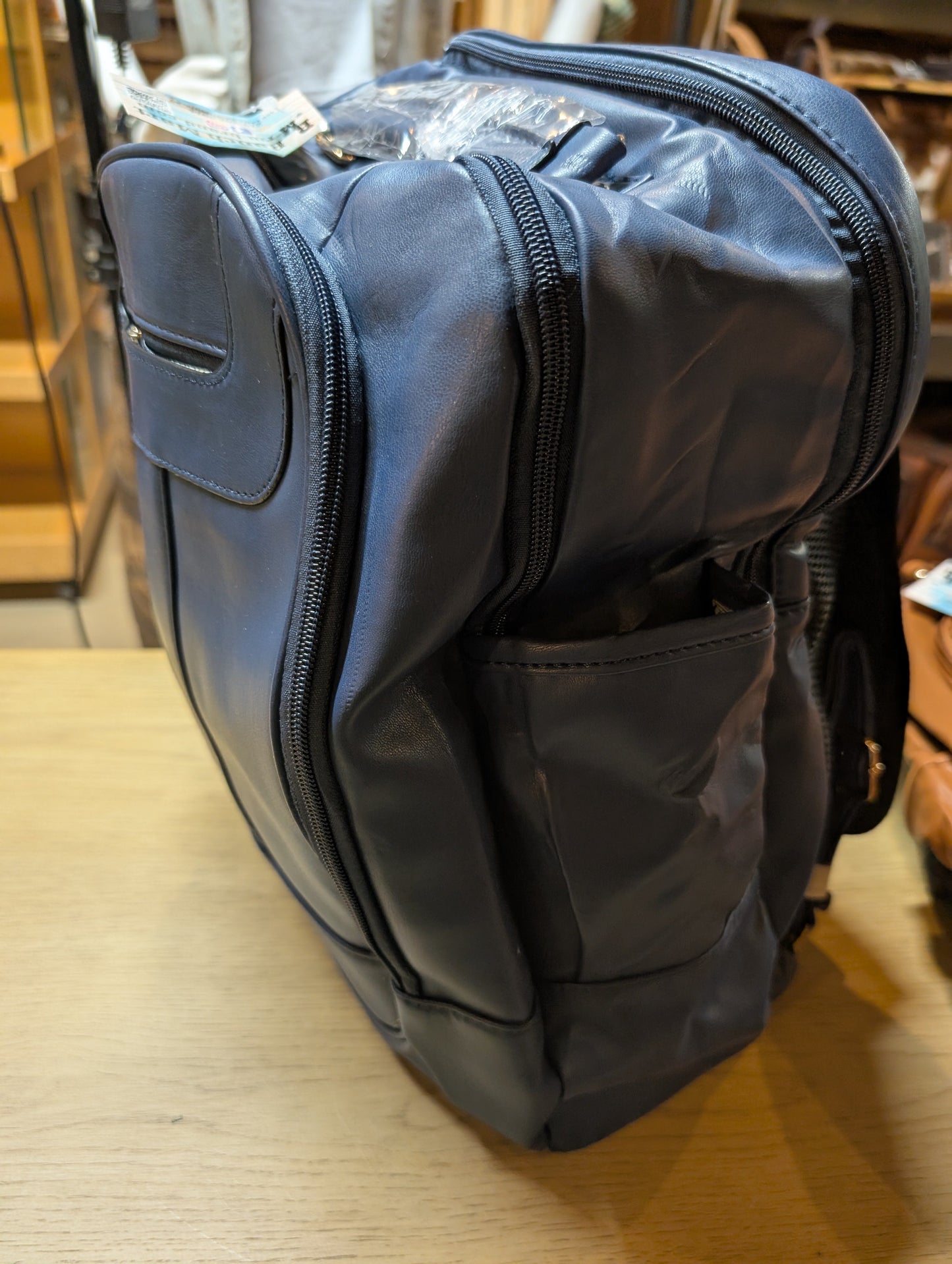 Montana West Frontier Carry-All Backpack – PVC Leather, Water-Resistant, Western Charm