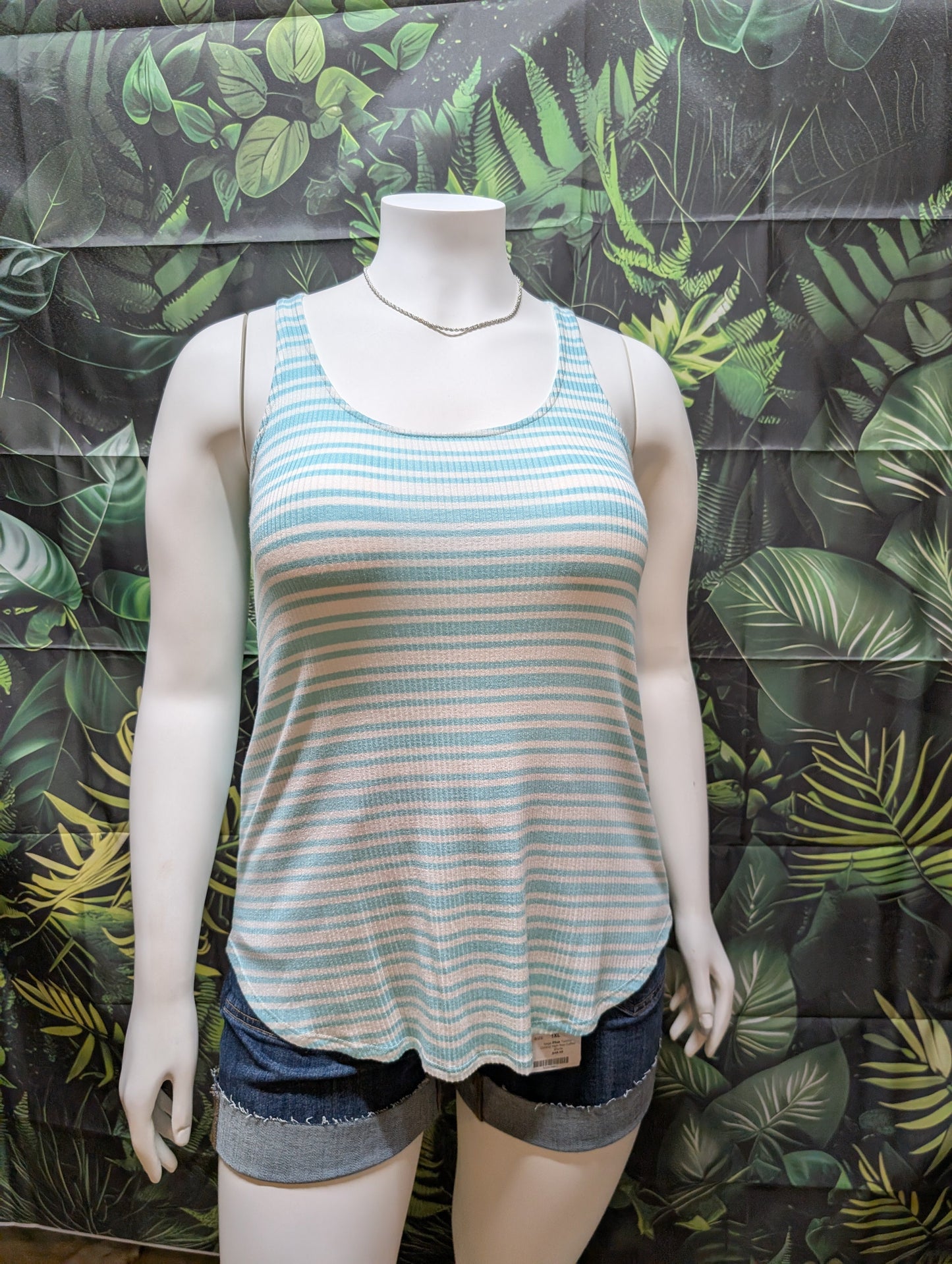 Zenana Ribbed Tank Top – Classic Striped Sleeveless Top, Limited Sizes & Colors