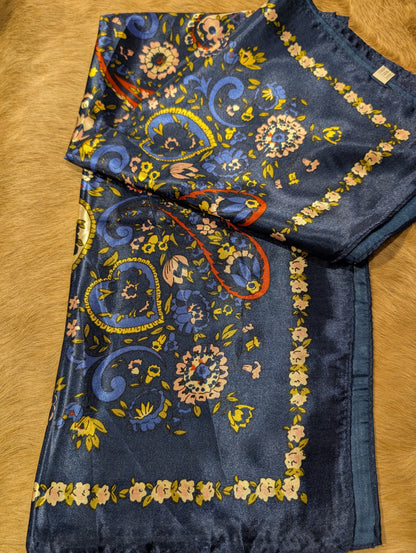 Western Wild Rag – 35" Soft Polyester Scarf for Rodeo & Weekend Style