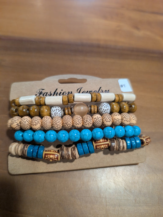 Western Chic Bracelet Stack Pack – Assorted Set (4–6 pcs)
