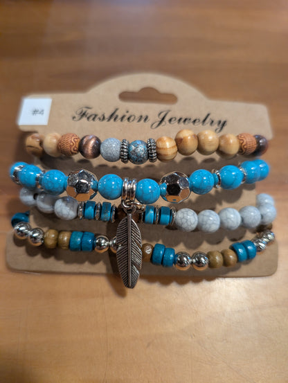 Western Chic Bracelet Stack Pack – Assorted Set (4–6 pcs)