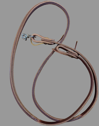 Rolled and Sewn Harness Leather Roping Rein