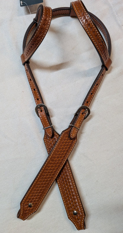 Silver Royal Bodie Double Ear Headstall- Full Horse
