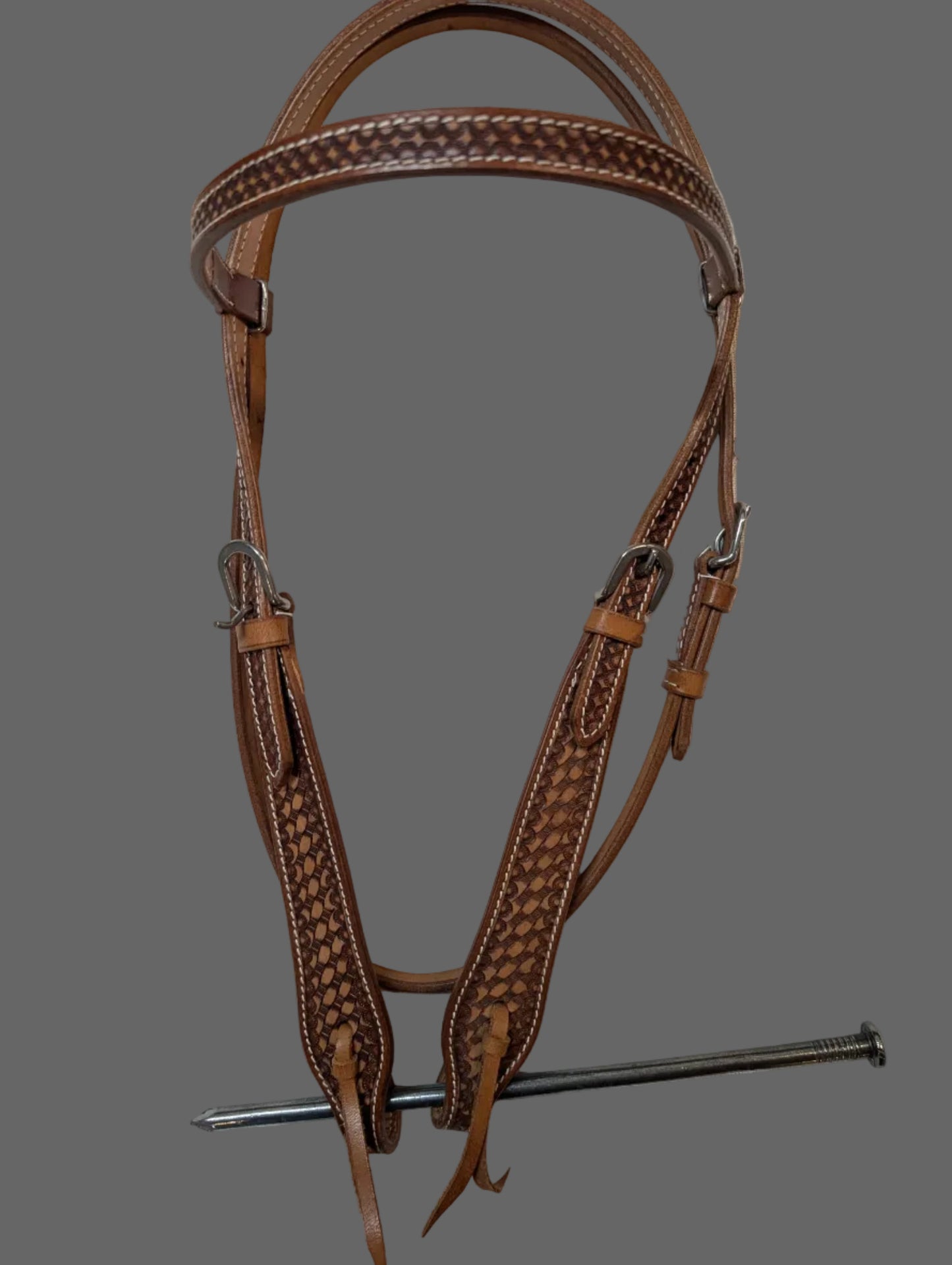 Buffalo Brand Leather Horse Headstall – Classic Western Style