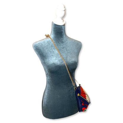 Pavois Vintage Silk Scarf Crossbody Bag