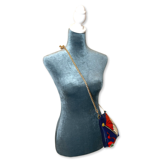 Pavois Vintage Silk Scarf Crossbody Bag