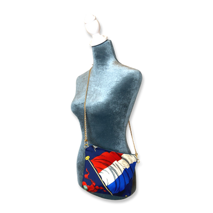 Pavois Vintage Silk Scarf Crossbody Bag